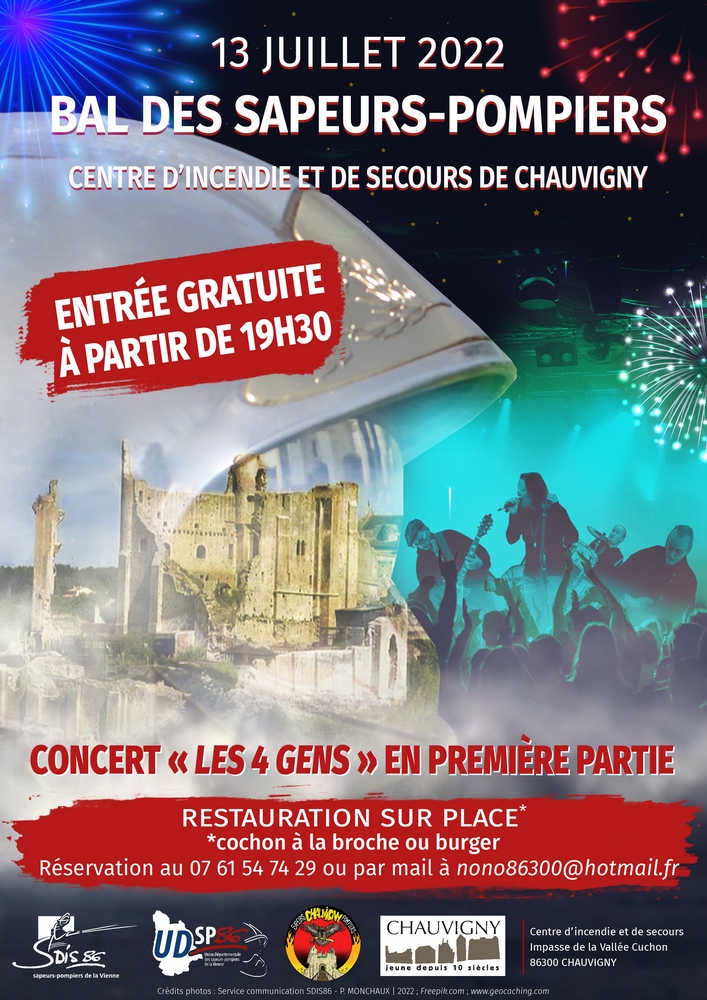 Affiche bal 13 juillet light