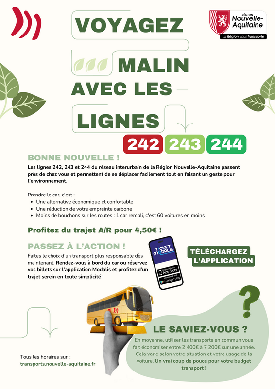 Voyagez malin avec les lignes 242 243 244 RNA