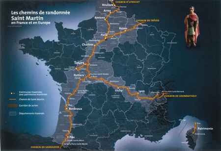carte chemins St Martin